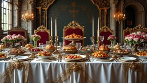 découvrez l’évolution de la table royale à travers les siècles : coutumes, mets prestigieux, rituels et secrets des banquets des souverains français.