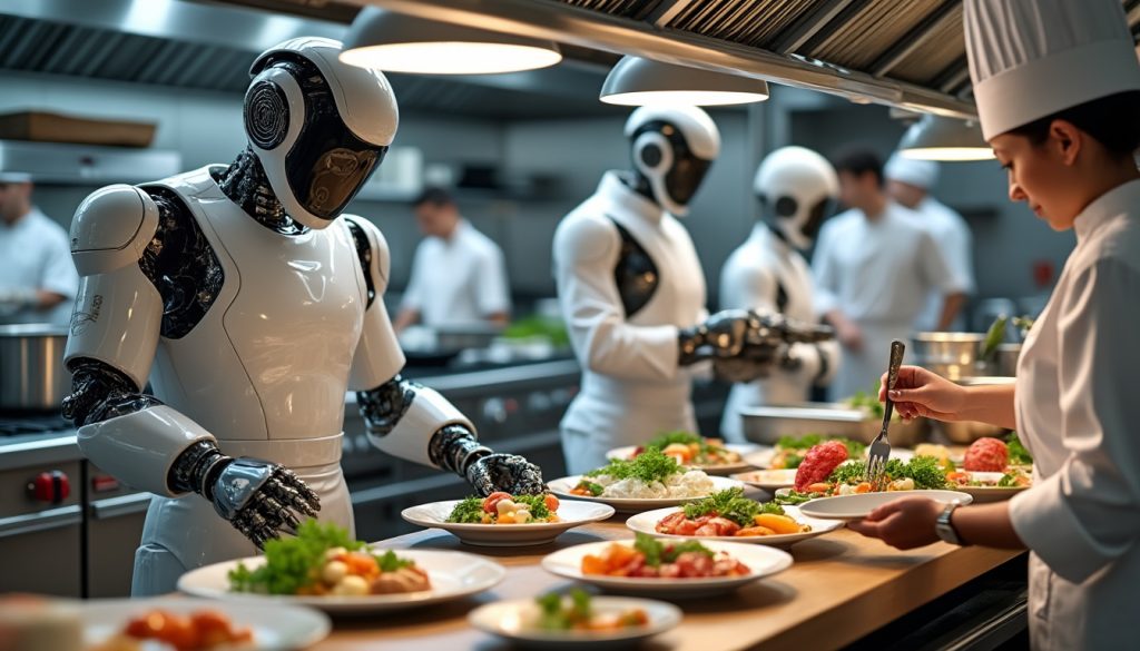 découvrez comment la robotisation transforme la restauration et les enjeux éthiques qui en découlent : respect du travail humain, qualité de service et impact sur l’emploi.