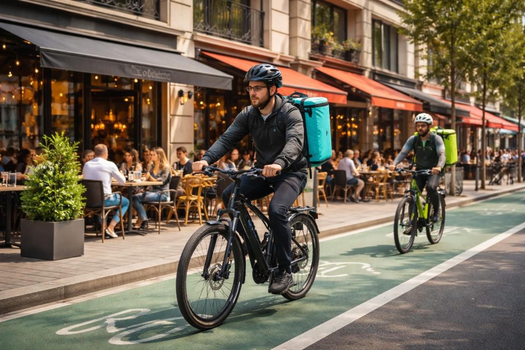 découvrez comment accéder facilement aux restaurants grâce aux services de livraison à vélo électrique d'uber eats et deliveroo, alliant rapidité et respect de l'environnement.