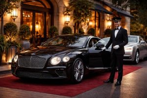 profitez d'un service voiturier premium pour votre bentley continental ou rolls royce ghost dans notre restaurant gastronomique, alliant élégance et confort dès votre arrivée.